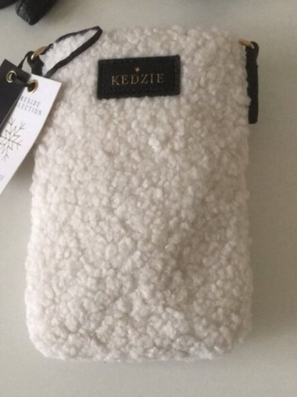 Kedzie Sherpa Cell Phone Crossbody Bag - Picture 11 of 16